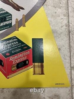 Advertising Remington Ammunition Store Display Sign Cardboard Litho