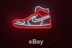 Air Jordan 1 LED Neon Wall Sign Light Pub Bar Store decor Party Display 27x16