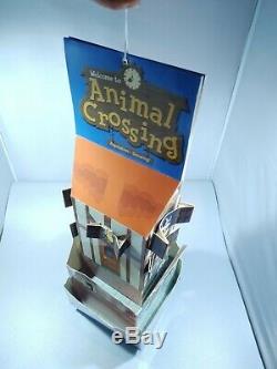 Animal Crossing PROMO Nintendo Store Display Hanging Cardboard Sign 2ft RARE