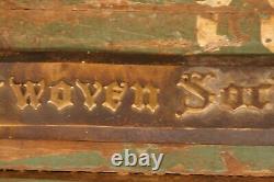 Antique 1920's Cast Bronze Inter Woven Socks Advertising Store Display Sign 12