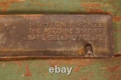 Antique 1920's Cast Bronze Inter Woven Socks Advertising Store Display Sign 12