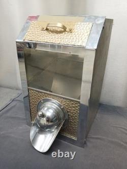 Antique 1930s Coffee Bean Dispenser General Store Metal Bin Counter Display Sign