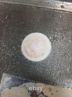 Antique 1930s Coffee Bean Dispenser General Store Metal Bin Counter Display Sign