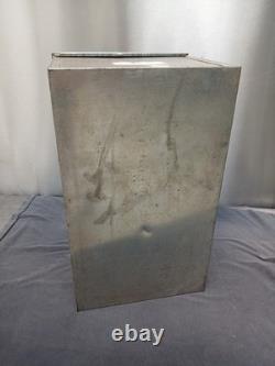 Antique 1930s Coffee Bean Dispenser General Store Metal Bin Counter Display Sign