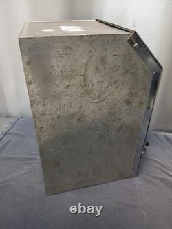 Antique 1930s Coffee Bean Dispenser General Store Metal Bin Counter Display Sign