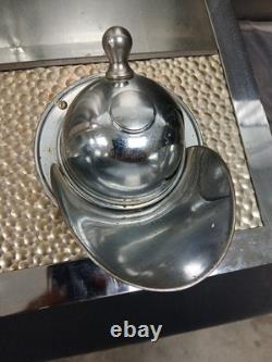 Antique 1930s Coffee Bean Dispenser General Store Metal Bin Counter Display Sign