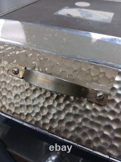 Antique 1930s Coffee Bean Dispenser General Store Metal Bin Counter Display Sign