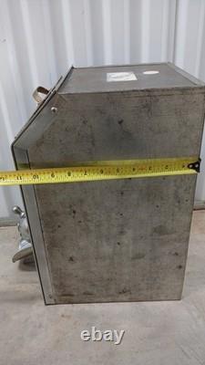Antique 1930s Coffee Bean Dispenser General Store Metal Bin Counter Display Sign