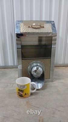Antique 1930s Coffee Bean Dispenser General Store Metal Bin Counter Display Sign