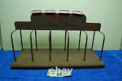 Antique 1937 Wells Lamont Ritzee Dress Gloves metal Store Display Vintage Sign