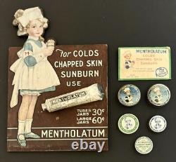 Antique Advertising Display Sign Mentholatum 1920's-30's