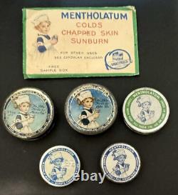 Antique Advertising Display Sign Mentholatum 1920's-30's