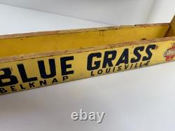 Antique Blue Grass Hardware Wooden Store Display Sign Belknap Louisville KY