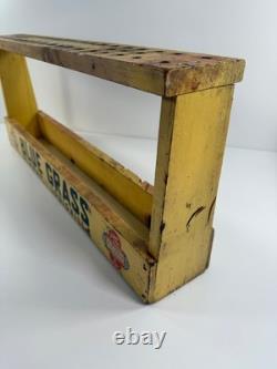 Antique Blue Grass Hardware Wooden Store Display Sign Belknap Louisville KY