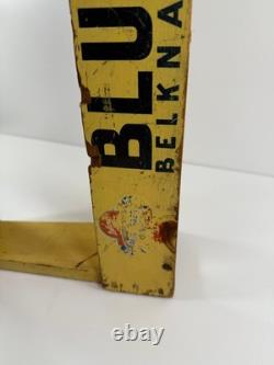 Antique Blue Grass Hardware Wooden Store Display Sign Belknap Louisville KY