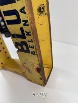 Antique Blue Grass Hardware Wooden Store Display Sign Belknap Louisville KY