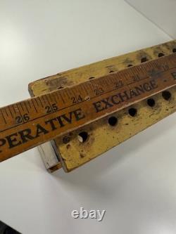 Antique Blue Grass Hardware Wooden Store Display Sign Belknap Louisville KY