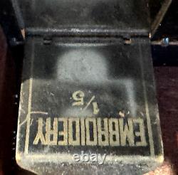 Antique Boye Sewing Needles Store Display Advertising Cabinet Case All Original