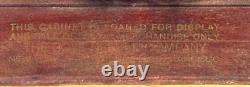 Antique Boye Sewing Needles Store Display Advertising Cabinet Case All Original