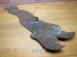 Antique Bronze Butcher Shop Store Display Meat Slab French Advertising Sign BBQ