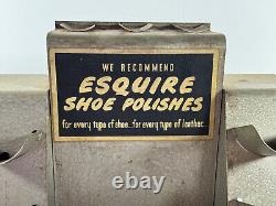 Antique Esquire Shoe Boot Polish Advertising Store Display sign LOOK