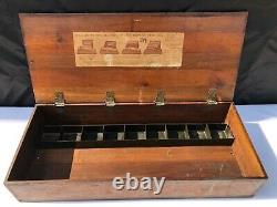 Antique Ferry-Morse Store Seed Display Box with Metal Holder