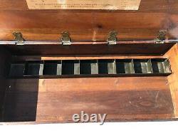 Antique Ferry-Morse Store Seed Display Box with Metal Holder