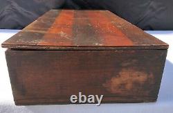 Antique Ferry-Morse Store Seed Display Box with Metal Holder