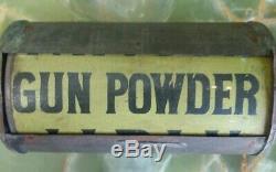 Antique General Store Tea And Coffee Counter Display Gun Powder Display Firearms