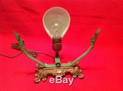 Antique Glass Light Up Elrctric Display Sign Star Plug Tobacco Patd. 1882