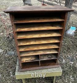 Antique Humphreys Specifics General Store Medical Display Wood Cabinet & Sign