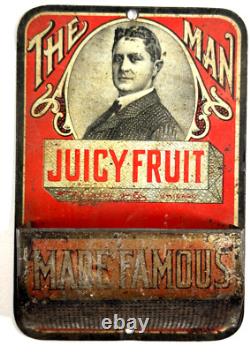 Antique Juicy Fruit Match Gum Holder Advertising store display