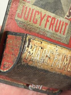 Antique Juicy Fruit Match Gum Holder Advertising store display