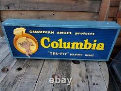 Antique Lightup Sign Motorized Jewelry Store Display Diamond Rings Advertising