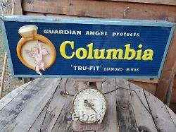 Antique Lightup Sign Motorized Jewelry Store Display Diamond Rings Advertising