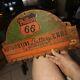 Antique Phillips 66 battery cable rack or display