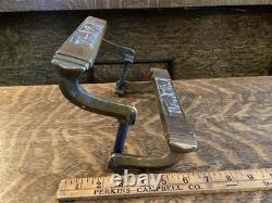 Antique Tom McAn Shoe Store Display Stand Bronze Steel Advertising Fixture 1920s