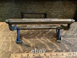 Antique Tom McAn Shoe Store Display Stand Bronze Steel Advertising Fixture 1920s