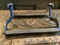 Antique Tom McAn Shoe Store Display Stand Bronze Steel Advertising Fixture 1920s