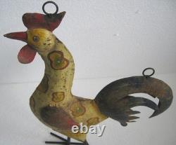 Antique Vintage Iron Rooster Trade Advertisement Store Display Sign