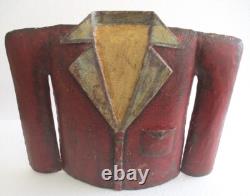 Antique Vintage Iron Tuxedo Advertisement Store Display Trade Sign
