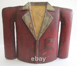 Antique Vintage Iron Tuxedo Advertisement Store Display Trade Sign