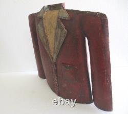 Antique Vintage Iron Tuxedo Advertisement Store Display Trade Sign