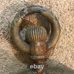 Antique Zinc and Cast Iron Pocket Watch Jewelry Store Display Sign