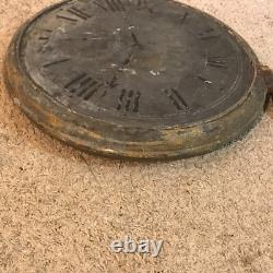 Antique Zinc and Cast Iron Pocket Watch Jewelry Store Display Sign
