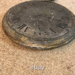 Antique Zinc and Cast Iron Pocket Watch Jewelry Store Display Sign