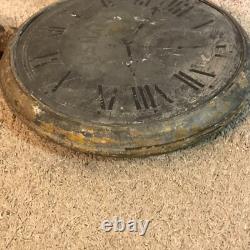 Antique Zinc and Cast Iron Pocket Watch Jewelry Store Display Sign