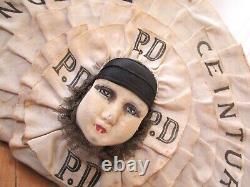 Art Deco French Lingerie 1920s Art Deco Advertising Display Sign Pierrot Clown