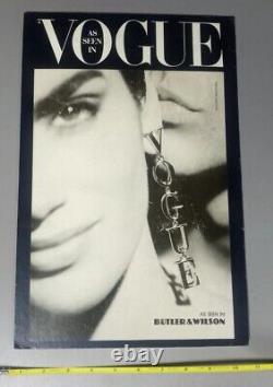 As Seen In Vogue Butler & Wilson Store Display Dangle Earring Vogue Magazine