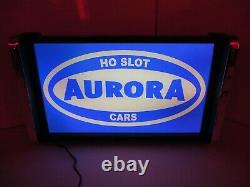 Aurora HO Slot car Store /Rec Room Light Up Display SIGN